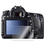 CANON EOS 70D/77D/80D/90D/650D/700D/750D/760D/800D/ XC10/XC15/ EOS 7D II/EOS 8000D ガラスフィルム 硬度9H フィルム 液晶保護フィルム 強化ガラス キズ防止 耐衝撃 飛散防止 極薄タイプ 高感度タッチ 気泡ゼロ 自動吸着 貼り付け簡単 (CANON EOS 70D/77D/80D/90D)