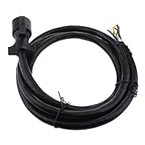 F Fityle PVC 約2.5M 7ウェイ インライン トレーラー コード ワイヤー ハーネス ライト プラグ RVコネクター