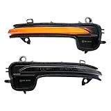 アンバー シーケンシャル 点滅 ダイナミック LED サイドミラー マーカーライト 2個 BMW Z4 G29 2019-2023 X2 F39 2018-2023 トヨタ GR スープラ 2020-2023 サイドウインカーインジケーター ウィンカーライト スモークレンズ
