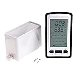 Perfk デジタル雨量計　レインゲージ　降雨量測定　レインコレクター付き　気象ステーション