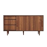 LOWYA（ロウヤ） テレビ台 ハイタイプ サイドボード チェスト 可動棚 収納 木目調 国産 半完成品 150㎝ ウォルナット