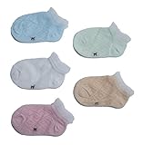 Schlegel ベビー ソックス メッシュ キッズ 子供 女の子 男の子 レース シンプル 柔らかい 春 夏 5足セット (ガールズ ダイヤ XL 14~16cm)