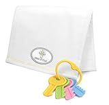 Stephan Baby Inspirational Keepsake Collection Cotton Burp Pad and Key Rattle Gift Set, Child of God