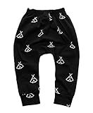 (ウォ２U)Woo2u キッズ 男の子 女の子 子供 春秋 可愛い 花柄 パジャマ カジュアル ロング丈パンツ スポーツ 長ズボン レギンス 寝間着 ボーダー 肌着 黒色 C 100