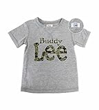 Buddy Lee バディーリー 半袖 ロゴプリントTシャツ 子供服 (03グレー/95cm)
