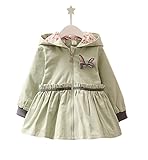 (チェリーレッド) CherryRed 子供服 子供コート キッズコート アウター トレンチコート 防風 保温 可愛い 90 グリーン