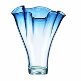 Lenox Organics Ruffle Centerpiece Vase, Blue by Lenox