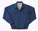 空調服　作業服　長袖スタッフブルゾン　（ファンなし・ブルゾンのみ・生地厚手綿100％）≪099‐KU90600-14　ダークブルー≫ (M)