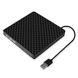 Wellnice 外付けDVDドライブUSB 3.0 DVD CDプレイヤー ポータブルCD/DVDドライブ CD/DVD読取・書込DVD±RW CD-RW USB3.0/2.0 Window/Mac OS/XP/Vista対応 高速 静音薄型 軽量 (black)