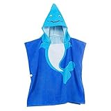CUTE Baby Hooded Towel,STAR-TOP 100% Organic Cotton,Soft,Children's Cartoon Bathrobe for Baby Gifts 