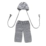 Zhhlinyuan Fashion Newborn Baby Boy Girl Crochet Knit Costume Photo Photography Prop Outfit 2190