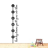Have big dreams Growth Chart – 壁デカールホーム飾りアイデア 13.5" wide x 75" tall レッド 3188