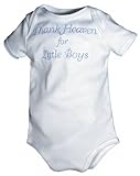 Raindrops 28453B6 Raindrops -Thank Heaven for Little Boys- Embroidered Body Suit, size 3-6 mo.