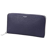 ペッレモルビダ 長財布 本革 ラウンドファスナー バルカ エンボスレザー メンズ ネイビー BA302-NV 大