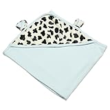 The Babymio Collection Swaddle Blanket, Mooky the Cow Blue by The Babymio Collection