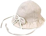 エムジュニア ナチュラルベビーハットリボン付 ベージュ 48cm