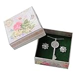 moin moin ラッピング ギフトボックス 10個セット 7.5×7.5×3.5cm 花柄 花 フラワー レース ピンク 乙女 グリーン アンティーク | ジュエリー （ネックレス/リング/イヤリング/ピアス 用 ）ケース 箱 2109ra274