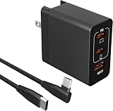 充電器 type-c usb pd 急速 高速充電器 Punasi 65w usb-c タイプc 充電器 USB-A & USB-C 3ポート PSE認証 MacBook PD Windows PC iPad iPhone Galaxy AndroidノートPC スマートフォンなど対応 USB-C & USB-C ケーブル同梱 長さ：200cm