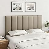 Asakusaen ウォールクッション-壁クッション-貼るだけ-厚さ32mm-高反発スポンジ 7枚セット コットンリネン 衝撃吸収 防音 断熱 ケガ防止 子供部屋 幼稚園 壁マット 多色 幅140cm×奥行50cm ブラウン