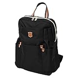 MILA BORSA(ミラボルサ) リュック レディース マザーズバッグ 背面ファスナー付き (01 ブラック)