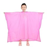 hibote レインコート キッズ レインウェア 男の子 女の子 カッパ 雨具 120cm-150cm 小学生 通学 新学期用 子どもレインコート ピンク