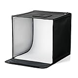 イーサプライ 撮影キット 撮影スタジオ ボックス LEDライト付 手作り 40×40cm EZ2-DG015