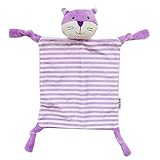 YeahiBaby ぬいぐるみタオル 赤ちゃん おしゃぶり付き（紫の猫）