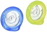 Nuby 2 Piece Natural Flex Silicone Oscillating Cherry Pacifier 0-6 Months [並行輸入品]