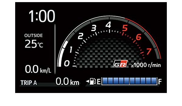 Amazon Toyota トヨタ純正 Gr ガズーレーシング コンビネーションメーターassy Tftタコメーター付 アクア Nhp10 G 17インチパッケージ仕様 Grスポーツ用 H29 11 メーターパネル 車 バイク