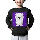 Pinono シロクマ クマ 動物子供服 キッズ セーター 長袖 新作 子ども セーター ニット　コットン 男の子 トップス 子供 カジュアル ニット 丸首 快適 入園式 発表会 通学