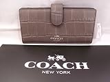 コーチ 財布 COACH Mink Gray Embossed Leather Skinny Bi-fold Thin Wallet [並行輸入品]