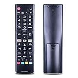 TVリモコン LG TV専用 テレビリモコン 汎用 シンプル 設定不要 簡単操作 AKB75095307 32lj550b 55lj5500 55uj6050 98UH9800 86UH9500 75UH8500 75UH6550 70UH6350 70UH6330 65UH9500 65UH8500 65UH7700 65UH7650 65UH7500 65UH6550 65UH615A 65UH615A 等の機種に対応 (ブラック)