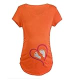 Zhuhaitf 面白いプリントTシャツ Casual Womens Maternity Funny of Pregnancy Loving Child Baby Designer t shirt f