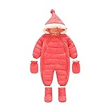 Tortor 1bacha(JP)　男女兼用　ベビー服　キッズ　ダウンロンパース　新生児　ダウンコート　子供　女の子　赤ちゃん　3点セット　カバーオール　男の子　秋冬　 防寒　ファー　フード付き　出産