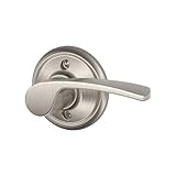 Schlage F170-MER-RH F-Series Merano Single Dummy Right Handed Door Lever, Satin Nickel [並行輸入品]