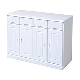 JKプラン キッチン収納カウンター4列 ホワイト ZFC-0061-WH