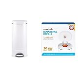 Munchkin Step Diaper Pail Powered by Arm & Hammer with Munchkin Arm & Hammer Diaper Pail Snap Seal a