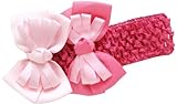 ベイビーデコ BABYDECO リボン付きヘアバンド フューシャピンク(ピンク&ライトピンクリボン) bdc0002-10 リボン取り外し可