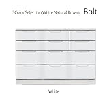 120幅 4段 ローチェスト 【120-４LC ボルト15/1】 (ホワイト)北欧 モダン 天然木 桐材 収納 チェスト 丈夫 収納 タンス チェスト 天然木 国産 おしゃれ