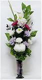 【仏花倶楽部®】のプリザーブドフラワー仏花:B01D540X1I 【size M】