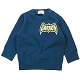 【秋冬春対応】 GARACH(ギャラッチ) 裏毛前身ワッペン後身チェーン刺繍トレーナー 90cm/Nv NO.AH-1631609