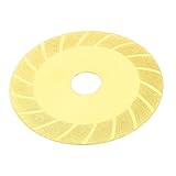 uxcell　研磨用ツール ダイヤモンド切削ディスク　ゴールドトーン　メタル　ダイヤモンド　100mm