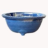 信楽焼 大型 生子縄渕中深　20号 ／植木鉢