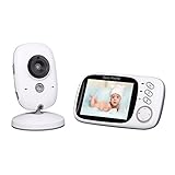 OSEI　ベビーモニター 監視カメラ＋リモコン付きなモニターセット　ベビーカメラ 介護用カメラ 暗視撮影カメラ 双方向音声通信 ボイスセンサー搭載　　子守唄内蔵 年寄り介護 出産祝い 日本語取扱説明書