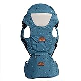 抱っこ紐 キャリア単体でも使える抱っこひも 赤ちゃんを寝かしつけやすい抱っこひも lanova ベビーキャリア 新生児 おんぶもできる (幅広腰ベルト 通気性よい) ブルー