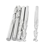 Uxcell　エンドミルカッター　タングステン鋼　3.175mm　17mm　シルバートーン