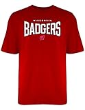 NCAA Wisconsin BadgersメンズEverlasting Tシャツ、スモール、レッド