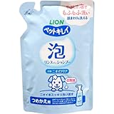 ペットキレイ 泡リンスインシャンプー 犬用 ニオイクリア つめかえ用 180ml