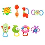 Blesiya 全２種類　ガラガラ 　赤ちゃん　プラスチック - 8個