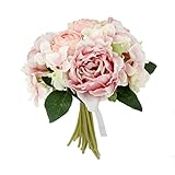 Hommy ウェディング ブーケ バラ 造花 結婚式 花束 花嫁 豪華絢爛 ブライダル 牡丹